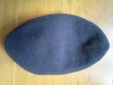 Blue Grey Beret British Military Issue RAF Royal Air Force Air Cadets Badge Hole