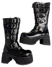 Demonia Tall Patent Leather