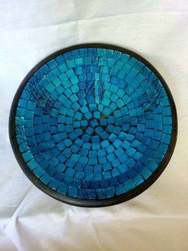 Mosaic bowl clay glass - mosaic,