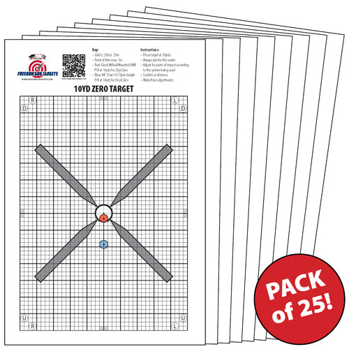 Sighting targets range - 25,