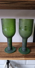 2 "green glass" recycled glasses