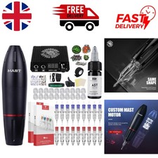 Mast Pen Rotary Tattoo Machine Kit: Complete Set with Power Supply & Cartridges