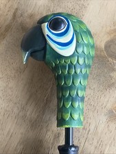 Disney's Mary Poppins Parrot Head 24" Black Umbrella Broadway Merchandise