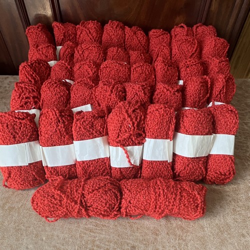 Red boucle yarn - boucle,