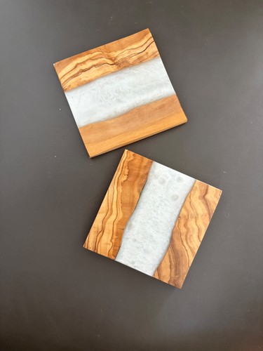 Handcrafted olive wood - olive, &