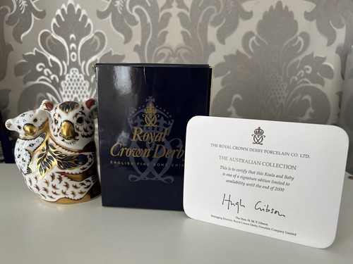 Royal crown derby paperweight - crown,