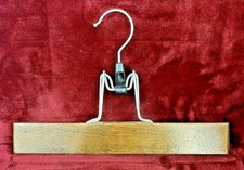 vintage wooden clamp style pants trouser slacks hanger - 14  AVAILABLE