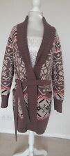 Gharani Strok Heavyweight Knit Cardigan/Jacket.Size 10 Nylon/Angora/Wool Mix.