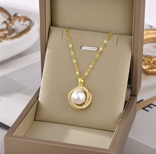 Elegant full diamond necklace - diamond,