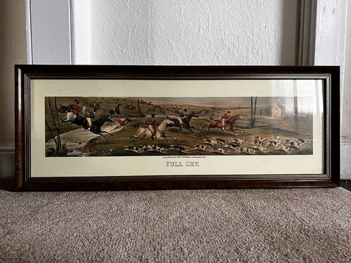 Framed print hunting - print-,