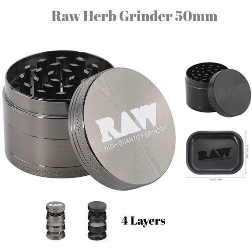 Raw herb grinder - metal, 4