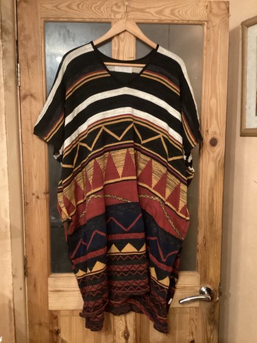Zara aztec oversized poncho