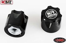 RC4WD Mickey Thompson Metal Series Wheel Center Caps 2 Hubs Hub BLACK Z-S0850