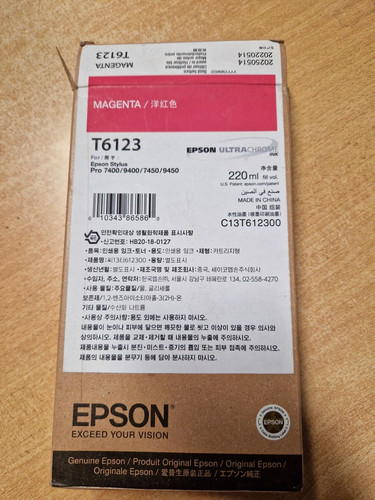 Genuine epson t6123 magenta - t6123,