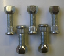 M12 CONICAL WHEEL NUTS AND STUDS TRAILER SPARES X 5