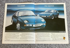 Rare Original Vintage 1980's Magazine Advert Art Picture Porsche 928 944 Ad 80's