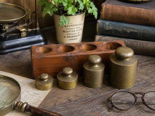 Vintage metric brass balance - metric,