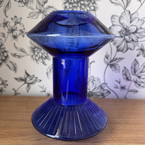 Ikea glass vase cobalt - vase, blue