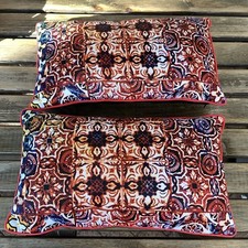 2 Х Lelièvre Paris Jean Paul Gaultier Home Modeste Rectangular Cushion Mandarine