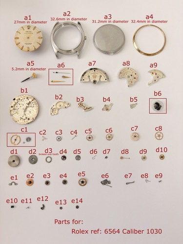 Rolex caliber 1030 - rolex, 6564