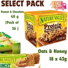 Nature Valley Protein Peanut & Chocolate-Oats & Honey Gluten Free Cereal Bars