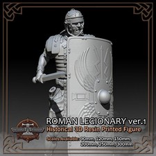 Roman Empire Legionary 1 - Scale 1/18 to 1/6 - 3D Resin Printed Figure Model Kit