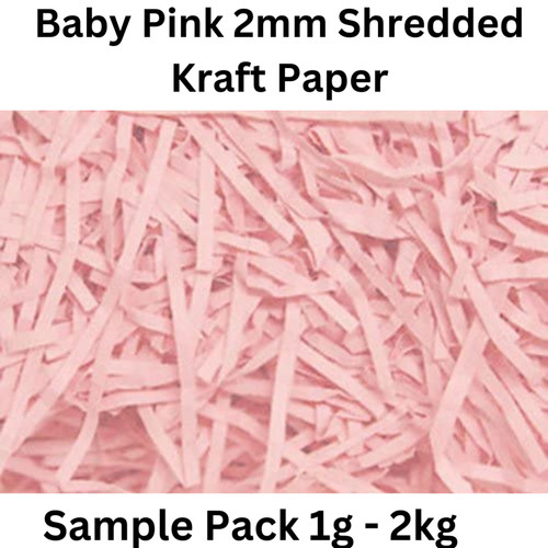 Shredded paper baby pink - paper,