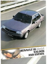 Renault 18 Mark 2 Saloon Estate 1984-1985 UK Market Brochure Turbo GTX GTS TS TD