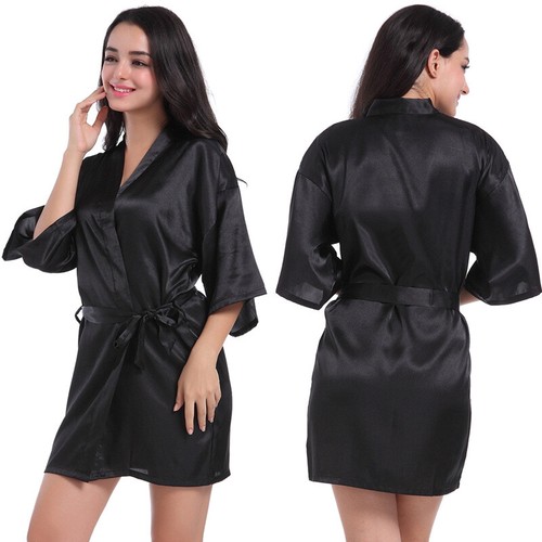 Satin robe wedding bride - uk,
