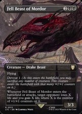 MTG ~ Fell Beast of Mordor (Borderless Foil) ~ Tales of Middle-earth Commander