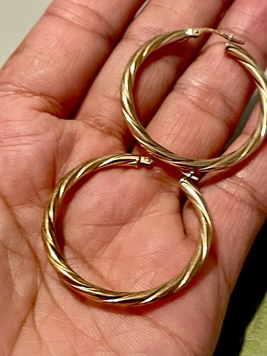 Solid gold twisted elegant - solid,