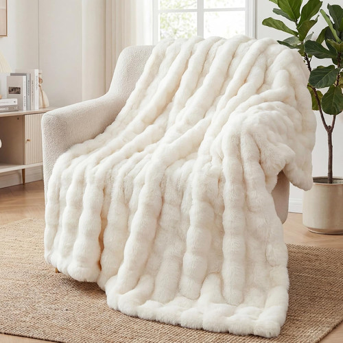 Soft warm rabbit plush fleece - soft,