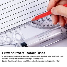Rolling ruler parallel line - rolling,