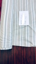 Striped pure silk fabric width