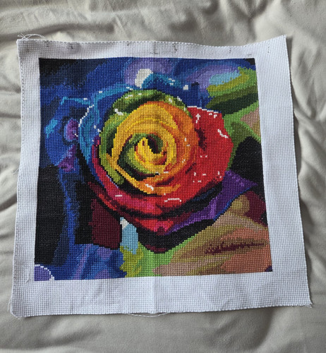Finished cross stitch - finished,
