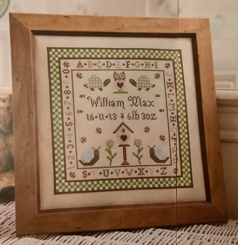 Cross stitch chart - cross, snail