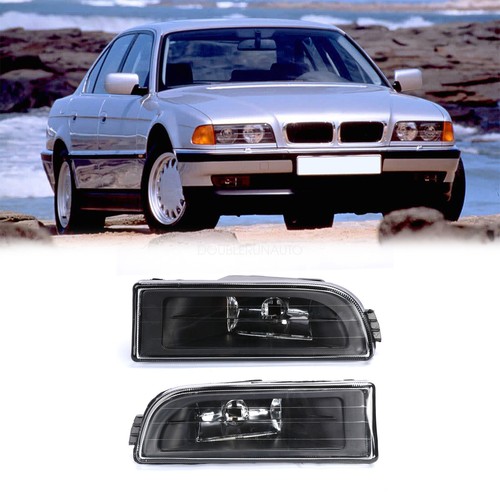 Pair front bumper black - front, fog