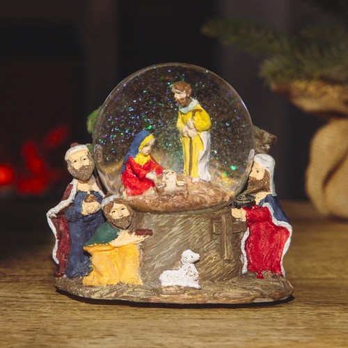 Christmas nativity scene snow - christmas,