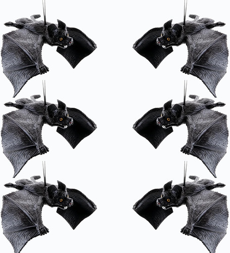 6pcs halloween hanging rubber - 6pcs,