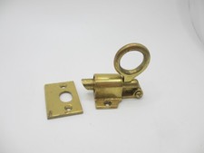 Vintage Brass Sprung Lock Old