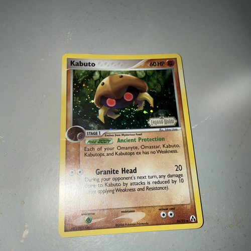 Pokemon kabuto stamped holo - stamped,