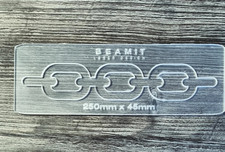 chain link inlay router template (3mm acrylic) woodworking craft