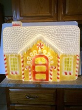 Vintage Don Featherstone Union Gingerbread House Blow Mold Christmas 18x23x3.5