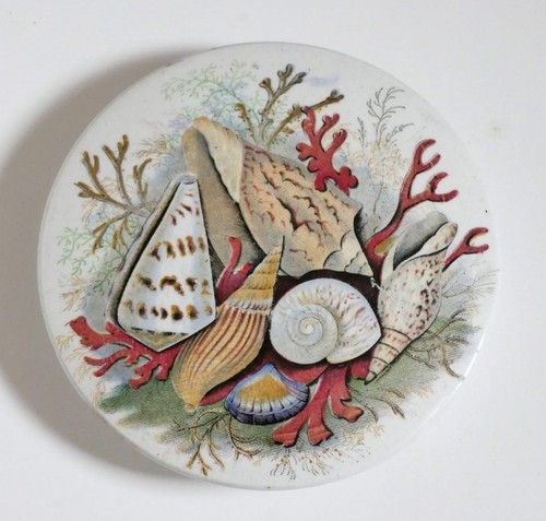Pot lid 52b - lid, (prattware)