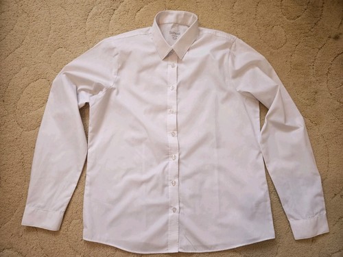 Girls white long - white, sleeved