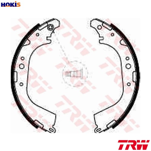 Brake shoe set gs8501 - set, for