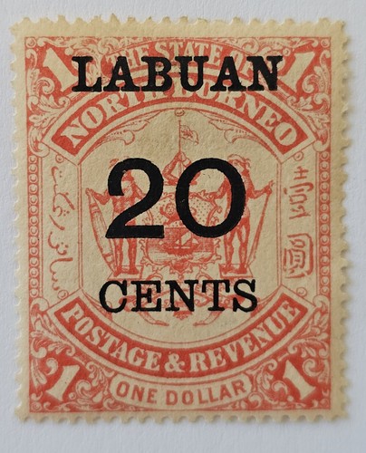 Labuan classics 1898 20c - labuan,