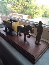 Brass Coal Miner Shire Horse