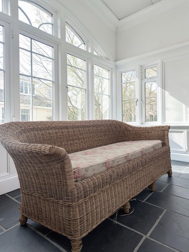 Large conservatory wicker - conservatory, sofa