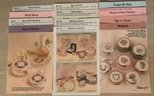 Framecraft Cross Stitch Pattern Card Sets . 13 sets of 4 cards, Mainly Floral